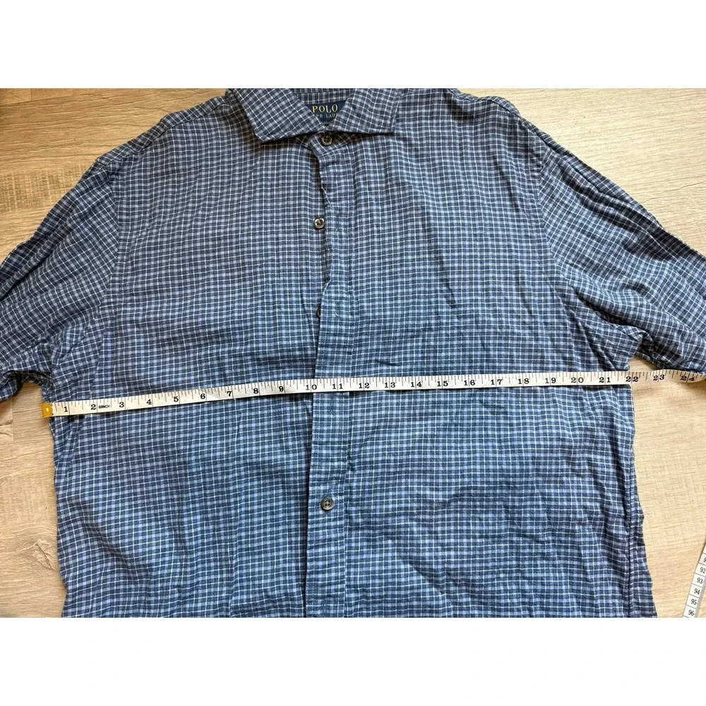 POLO RALPH LAUREN Blue Heather Multi men's large classic‎ fit